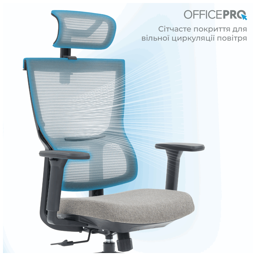 Офісне крісло OfficePro Elegant OC600-B-DG-DG (OC600-B-DG-DG) - зображення 3