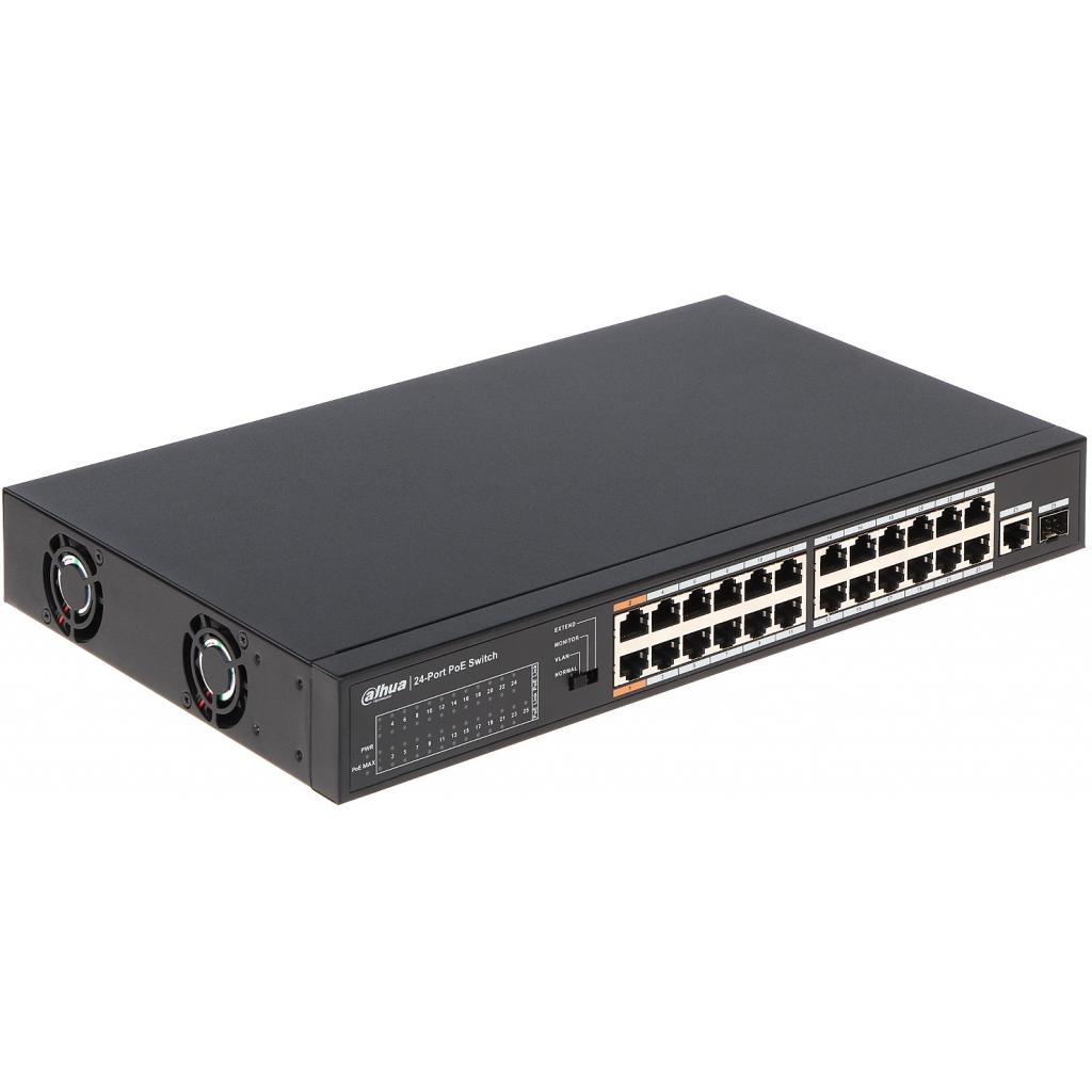 Комутатор мережевий Dahua PFS3125-24ET-190 - зображення 3