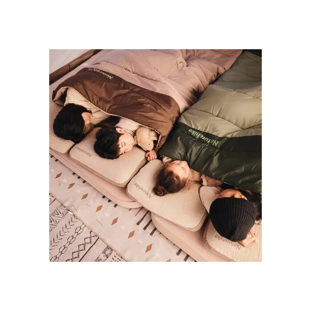 Спальний мішок Naturehike двомісний CNK2300019, коричневий (6976507665230) - зображення 3