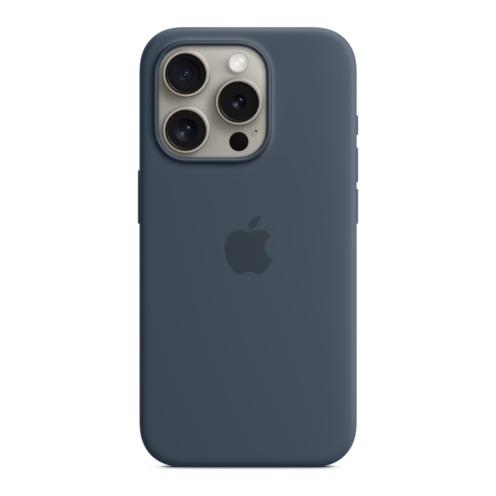 Чохол до мобільного телефона Apple iPhone 15 Pro Silicone Case with MagSafe Storm Blue (MT1D3ZM/A) - зображення 1