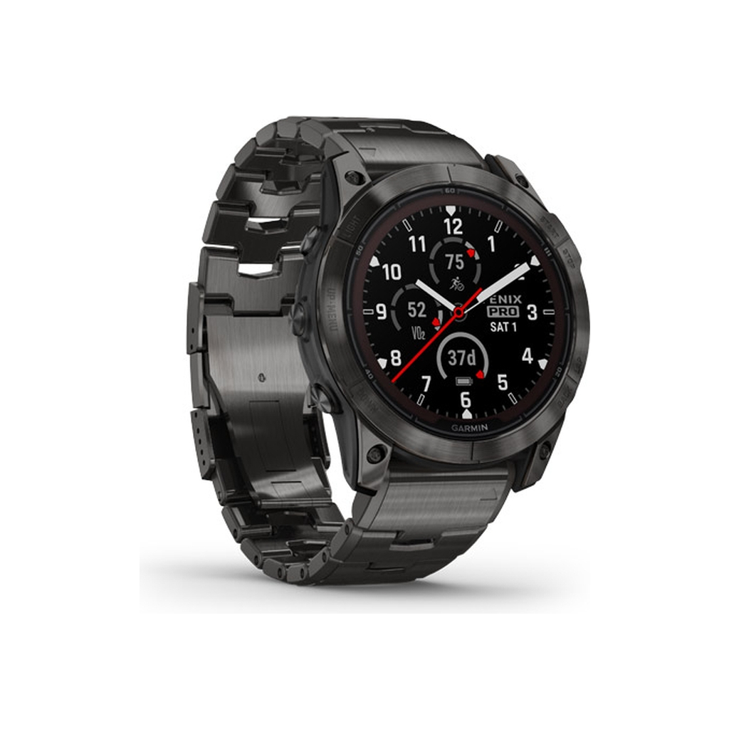 Смарт-годинник Garmin fenix 7X Pro Saph Sol, Crbn Gry Ti w/ Crbn Gry Mtl Bnd, Ex, GPS (010-02778-30) - зображення 3