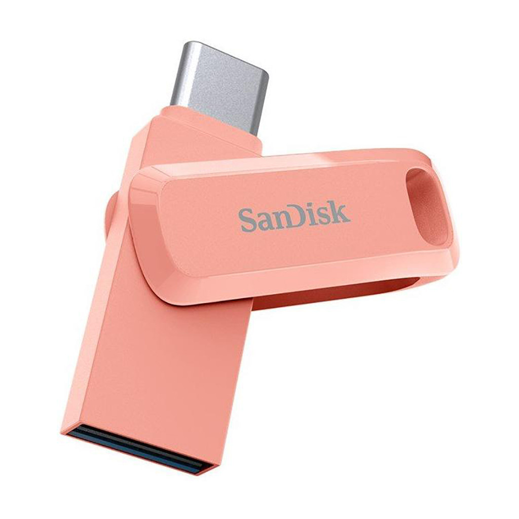 USB флеш накопичувач SanDisk 256GB Ultra Dual Drive Go USB 3.0/Type-C Peach (SDDDC3-256G-G46PC) - зображення 3