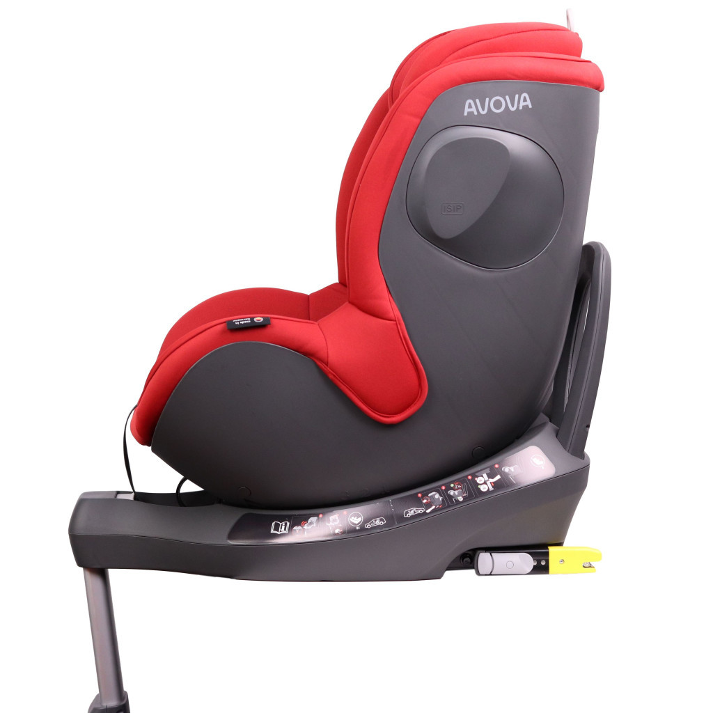 Автокрісло Avova Sperber-Fix i-Size 0-1 Maple Red (4260621465022) - зображення 7