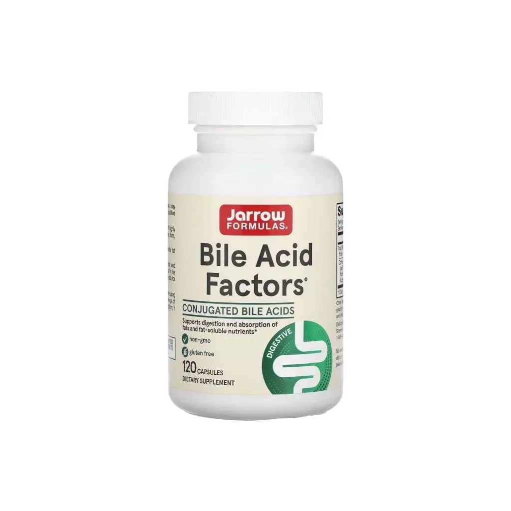 Вітамінно-мінеральний комплекс Jarrow Formulas Желчные кислоты, Bile Acid Factors, 120 капсул (JRW-24002) - зображення 1