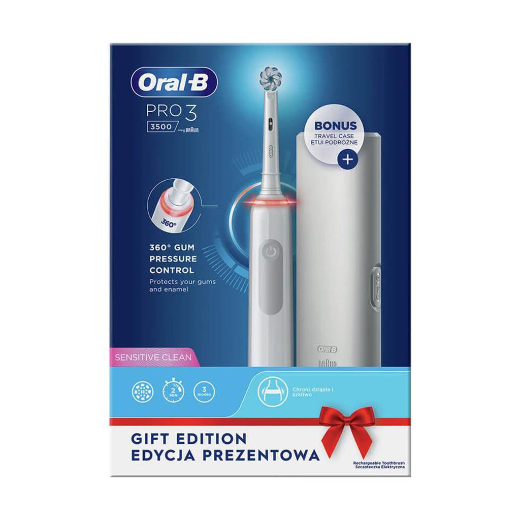 Електрична зубна щітка Oral-B PRO3 3500 D505.513.3X WT Gift Edition - зображення 3