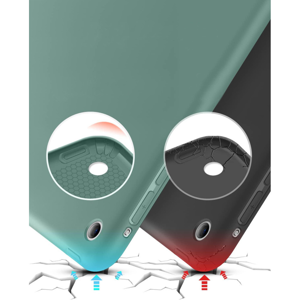 Чохол до планшета BeCover Tri Fold Soft TPU Silicone Apple iPad 9.7 2017/2018 A1822/A1823/A1893/A1954 Dark Green (711129) - зображення 5