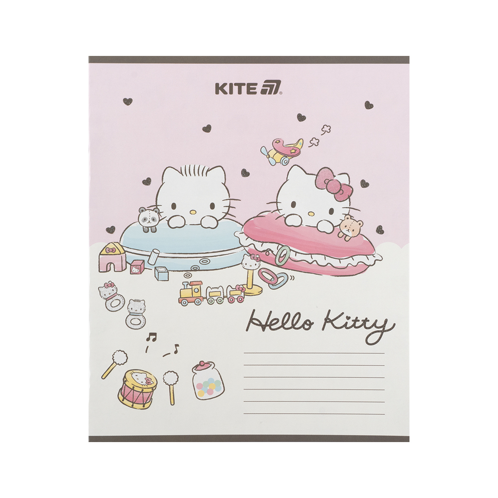 Зошит Kite Hello Kitty, 12 аркушів, коса лінія (HK25-235-1) - зображення 4