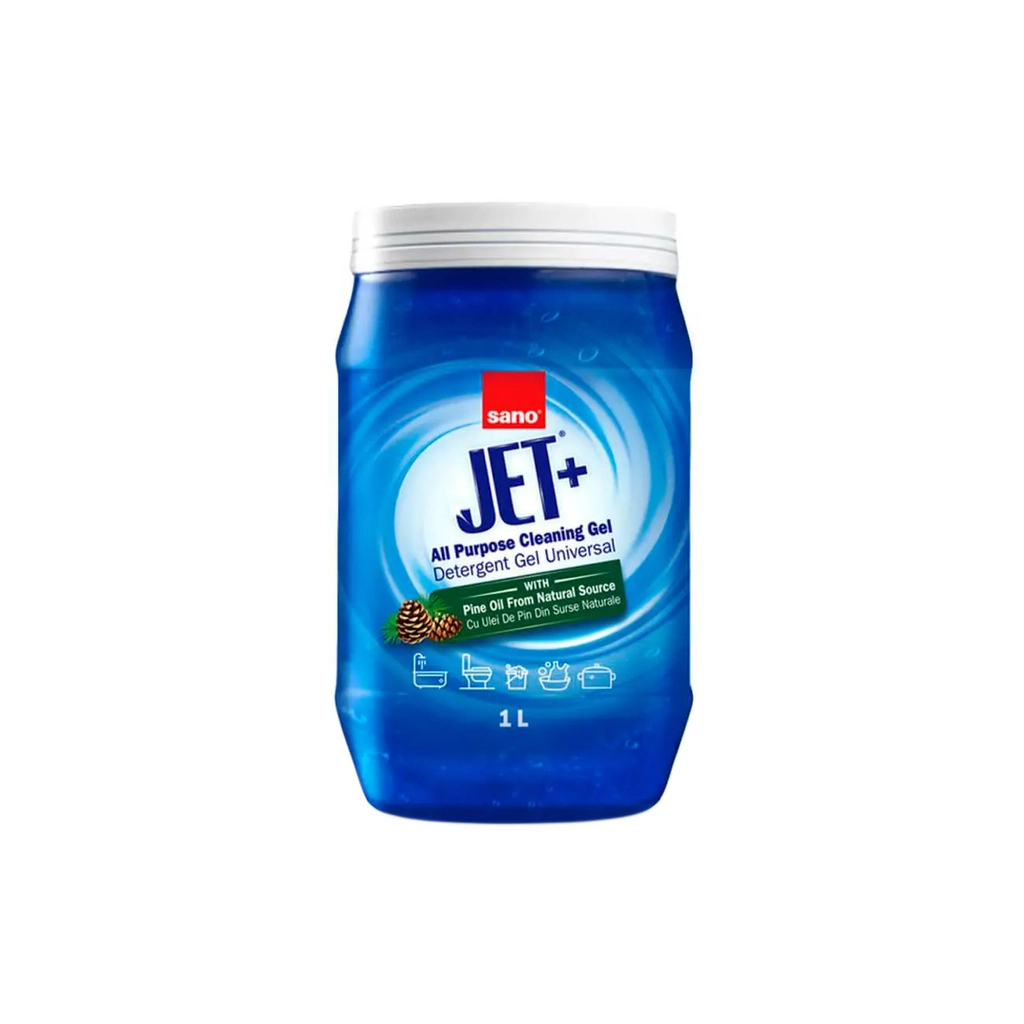 Рідина для чищення ванн Sano Jet+ Універсальний гель для прибирання Із сосновою олією 1 л (7290102993277) - зображення 1