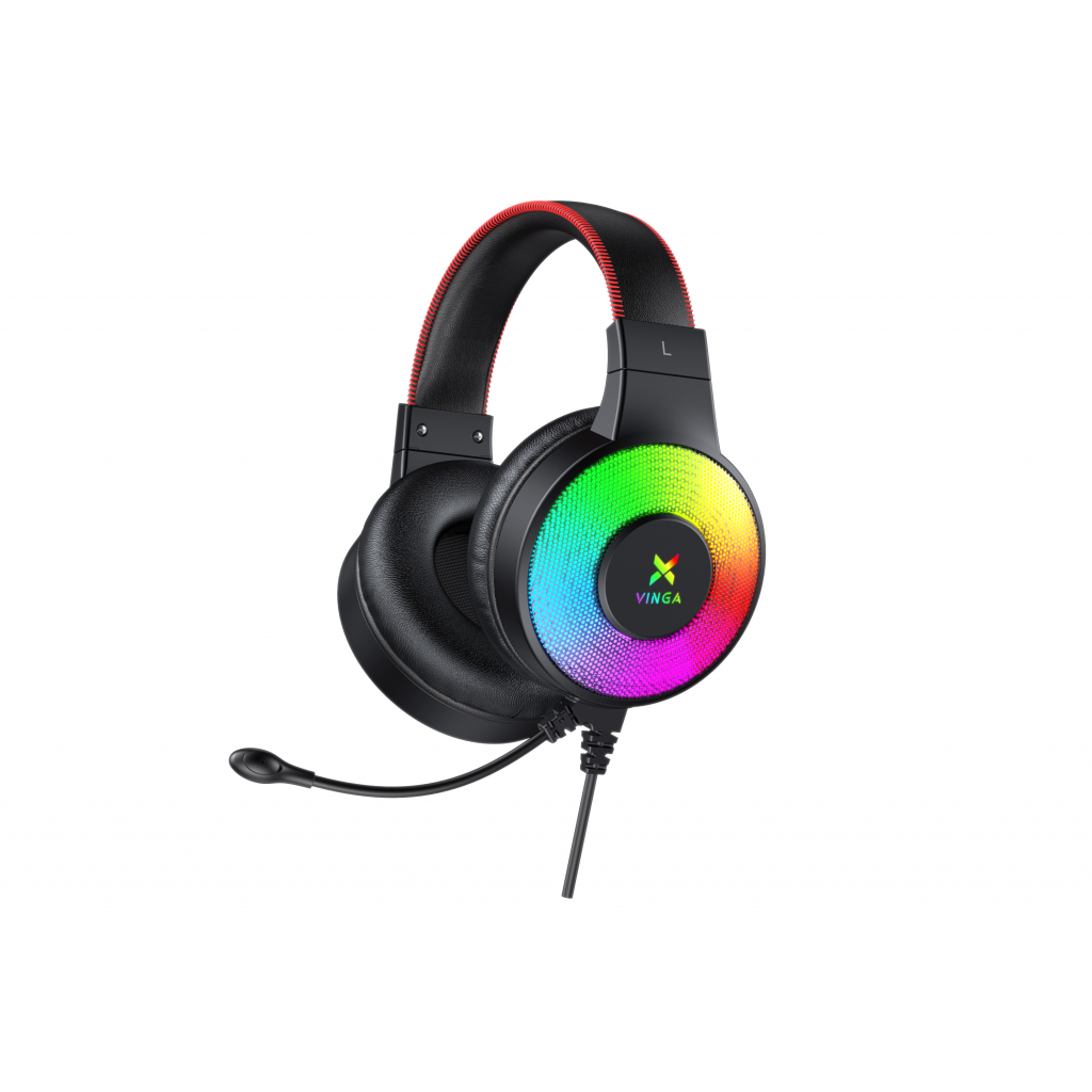 Навушники Vinga HSCU-100 Gaming LED Black (HSCU-100) - зображення 2