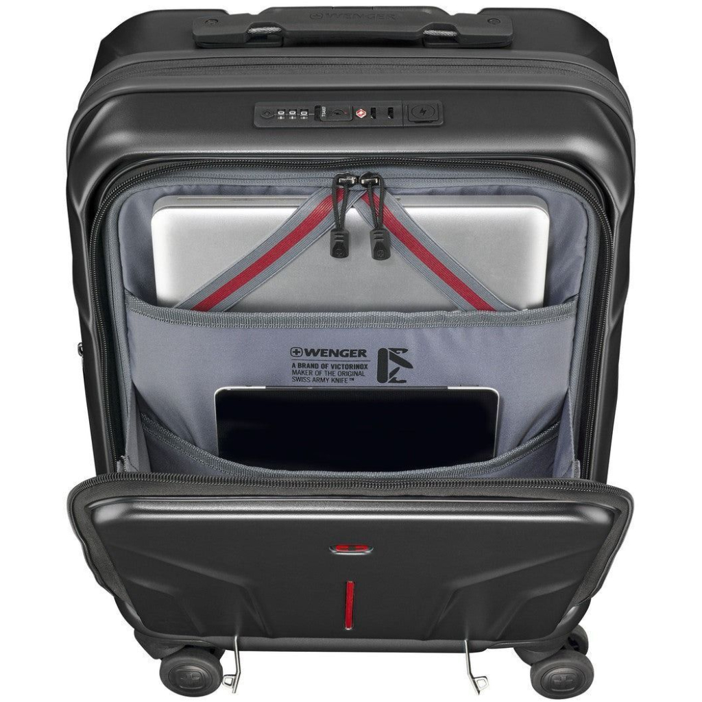 Набір валіз Wenger Amplix Hardside (S+M), чорні (653332) - зображення 4