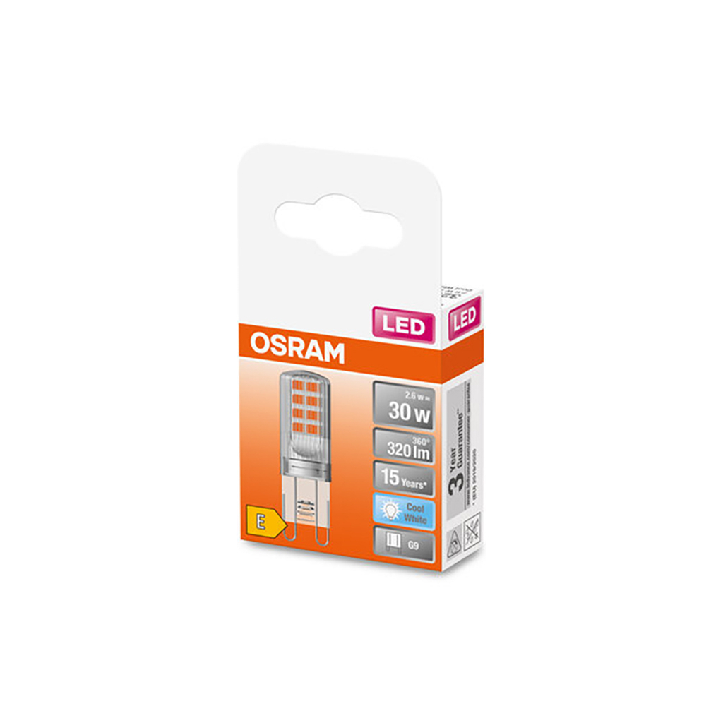 Лампочка Osram LED PIN30 2,6W/840 230V CL G9 (4058075432369) - изображение 5