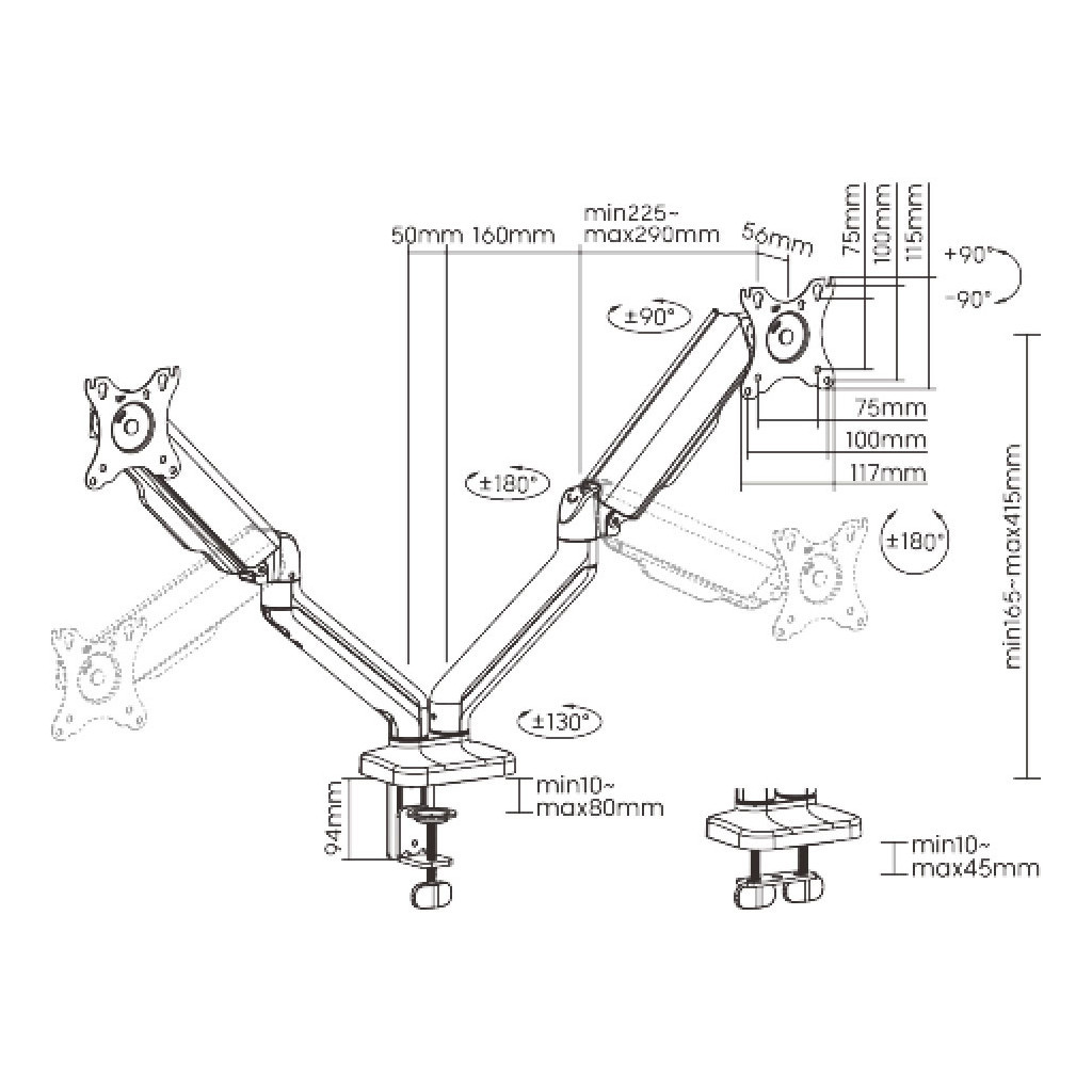 Кронштейн OfficePro MA502 - зображення 12