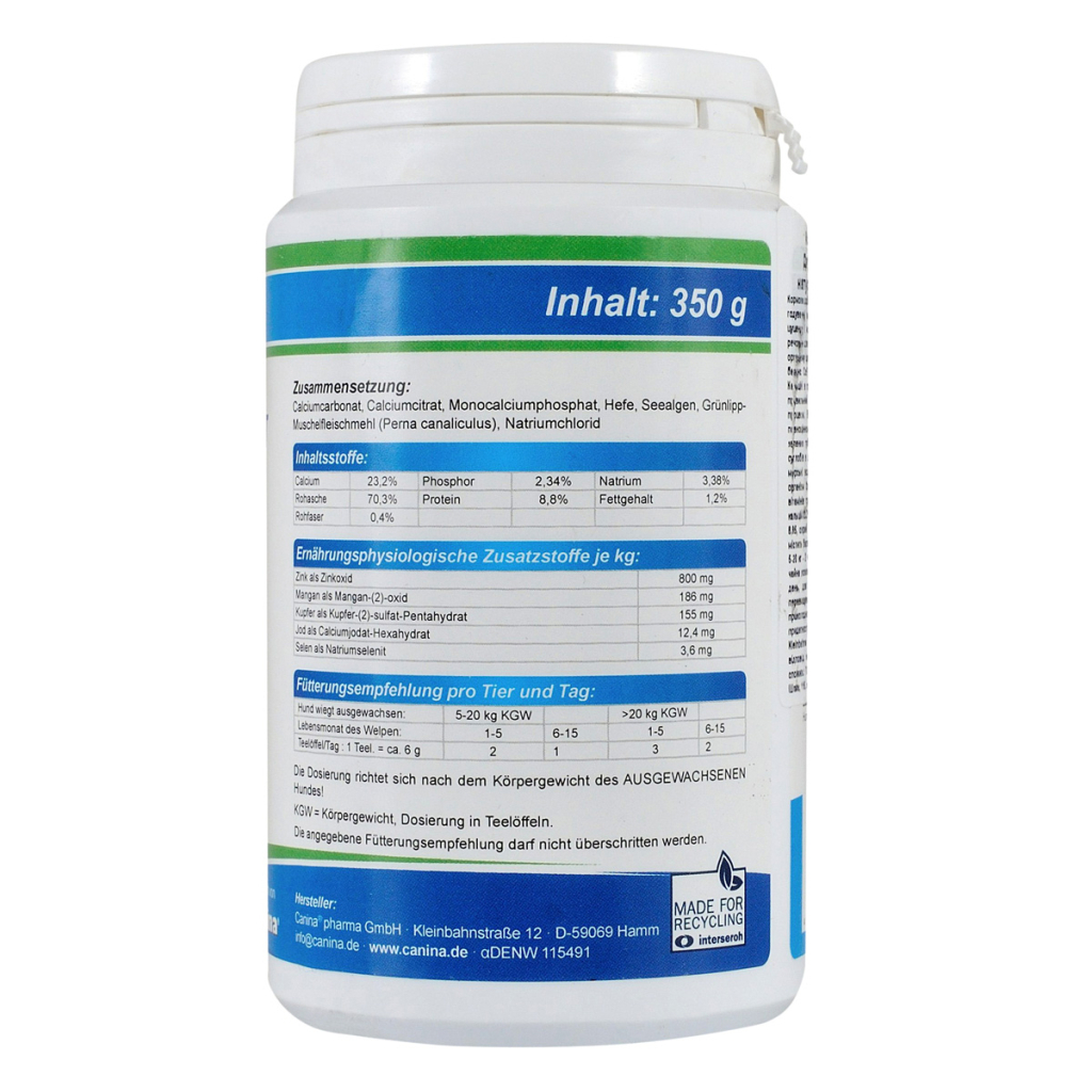Вітаміни для собак Canina Barfers Best Junior при натуральному годуванні 350 г (4027565128501) - изображение 2