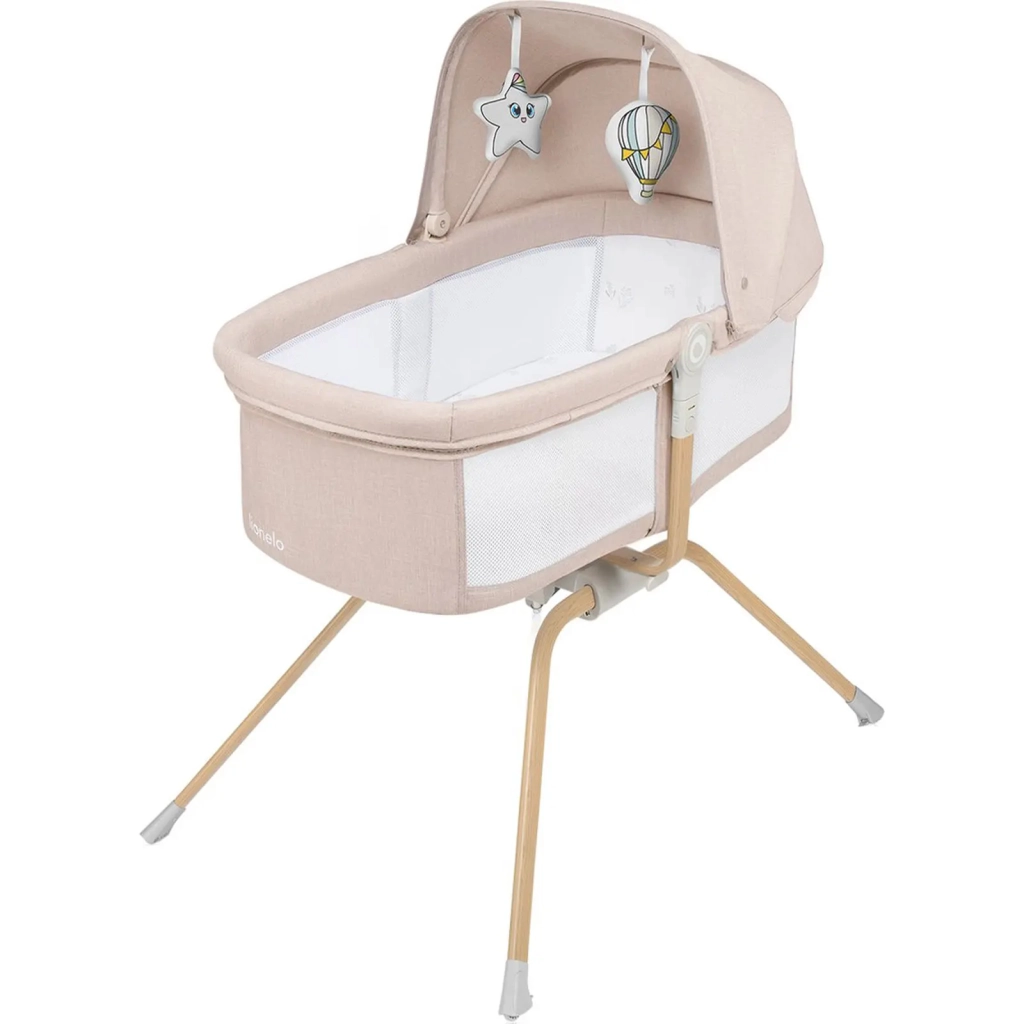 Ліжечко Lionelo приставна Malin Evo BEIGE NATURAL (LO-MALIN EVO BEIGE NATURAL) - зображення 1