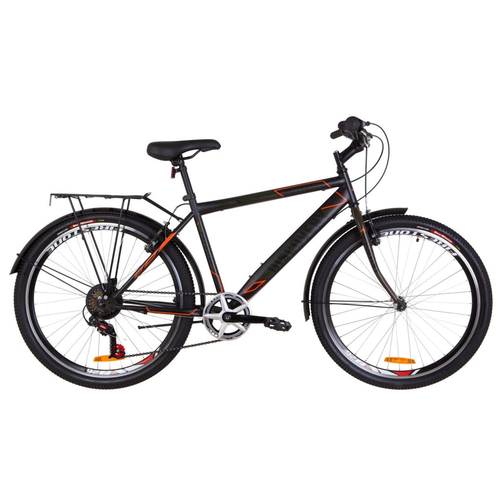 Велосипед Discovery PRESTIGE MAN 18" 2019 Black-Orange (OPS-DIS-26-202) - зображення 1