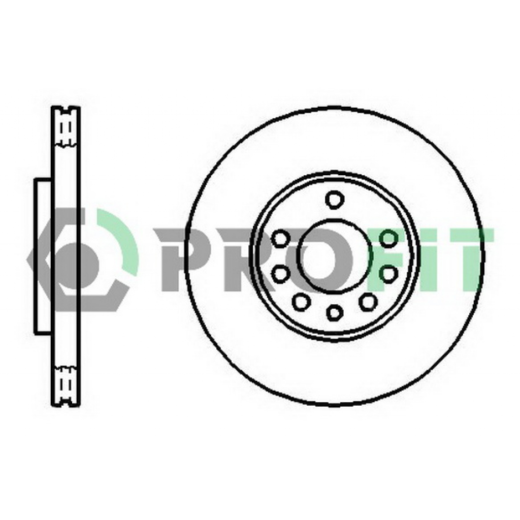 Гальмівний диск Profit 5010-1191 - зображення 1