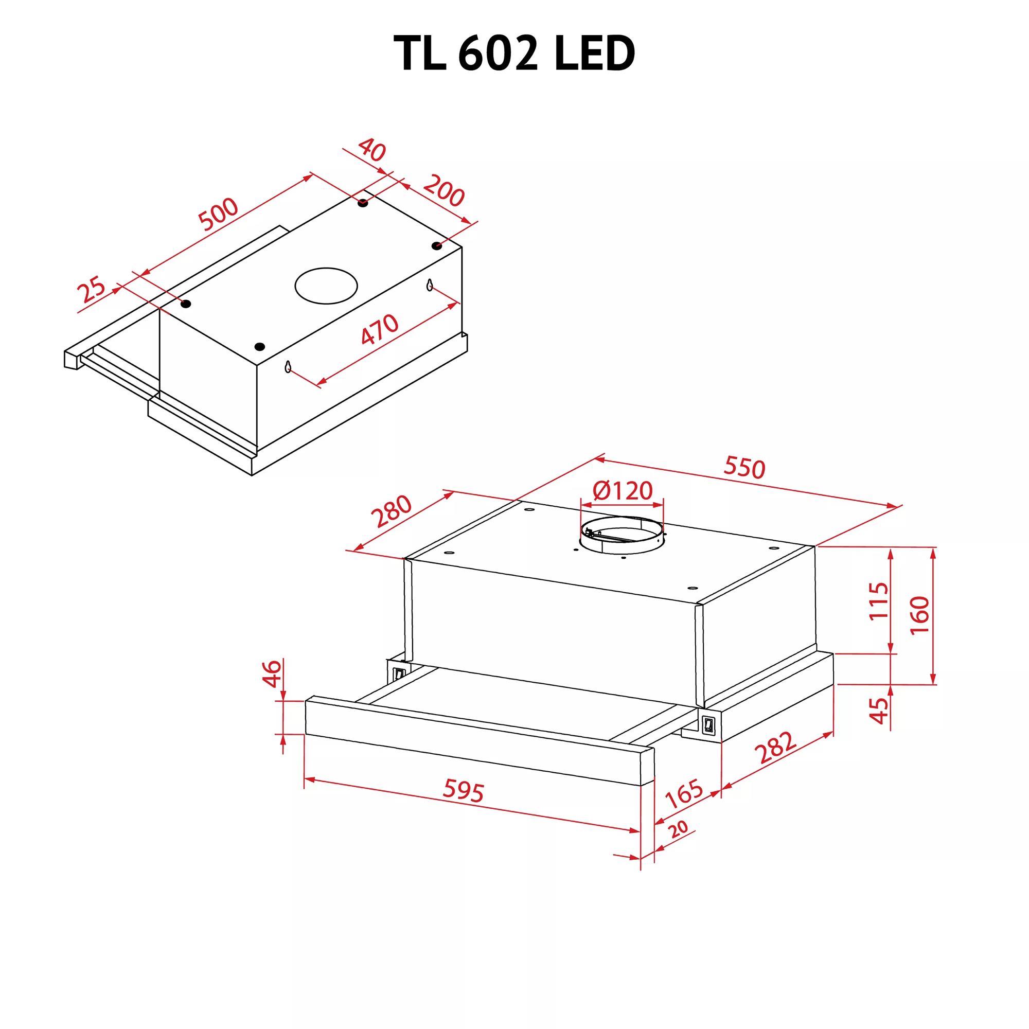 Витяжка Perfelli TL 602 WH LED - зображення 12