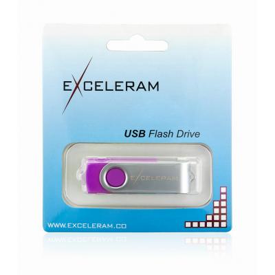 USB флеш накопичувач eXceleram 8GB P1 Series Silver/Purple USB 2.0 (EXP1U2SIPU08) - зображення 8
