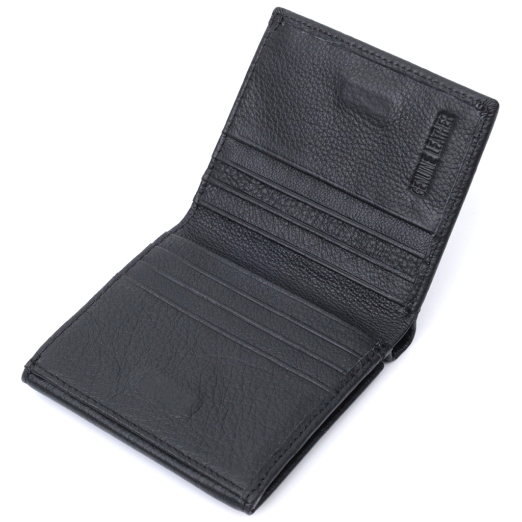 Гаманець ST Leather З натуральної шкіри Чорний (22709) - зображення 7