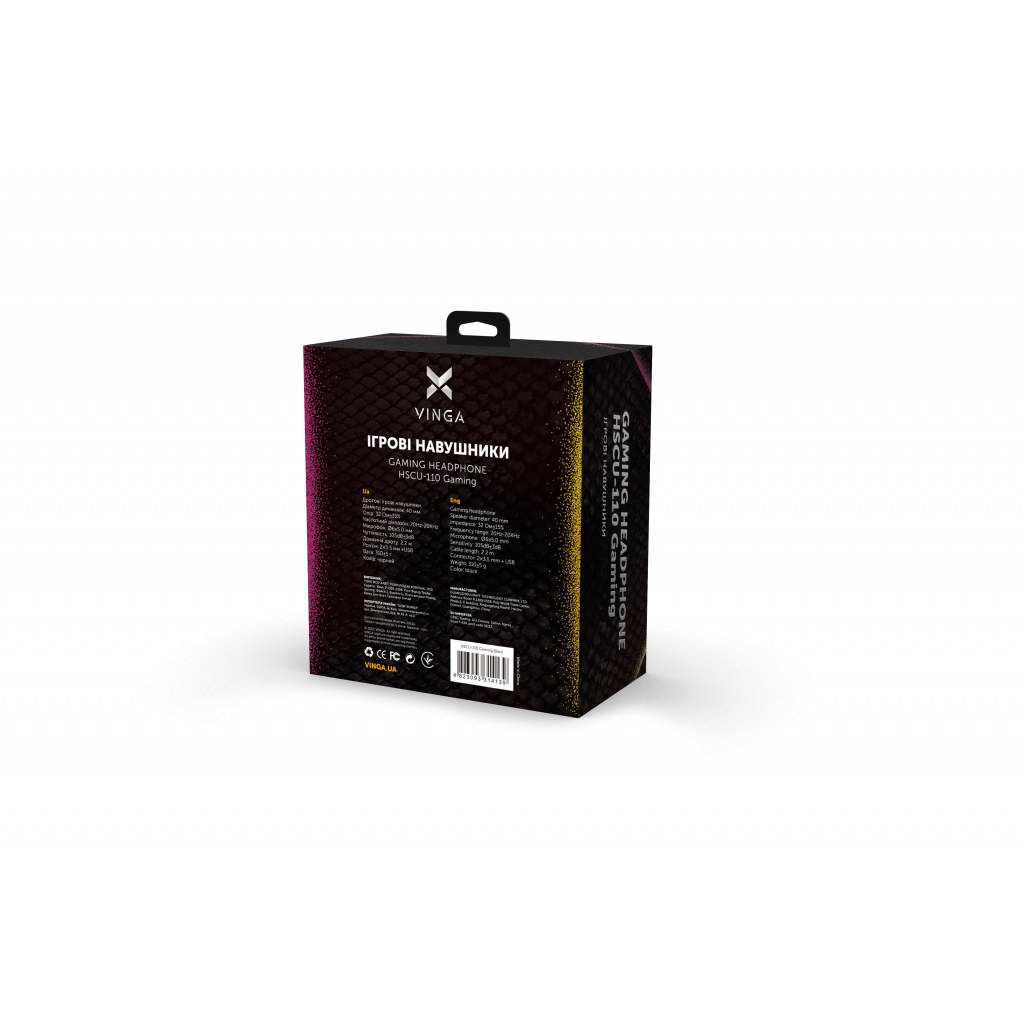 Навушники Vinga HSCU-110 Gaming Black (HSCU-110) - зображення 5