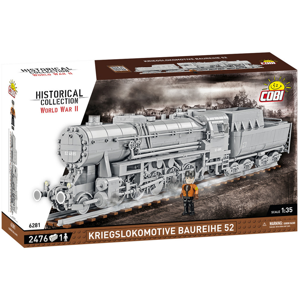 Конструктор Cobi Локомотив Kriegslokomotive Class 52 1:35, 2476 деталей (COBI-6281) - зображення 1