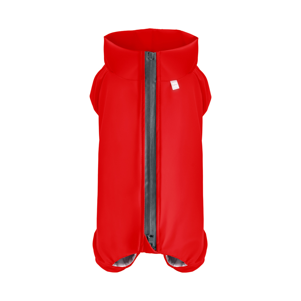 Дощовик для тварин WAUDOG Clothes водонепроникний S32 червоний (19843) - зображення 1