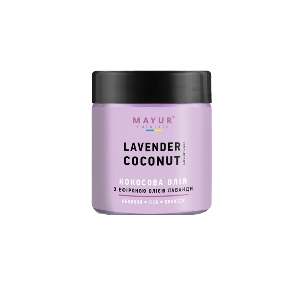 Олія для тіла Mayur кокосова з ефірною олією Лаванди 140 мл (4820189560586) - зображення 1