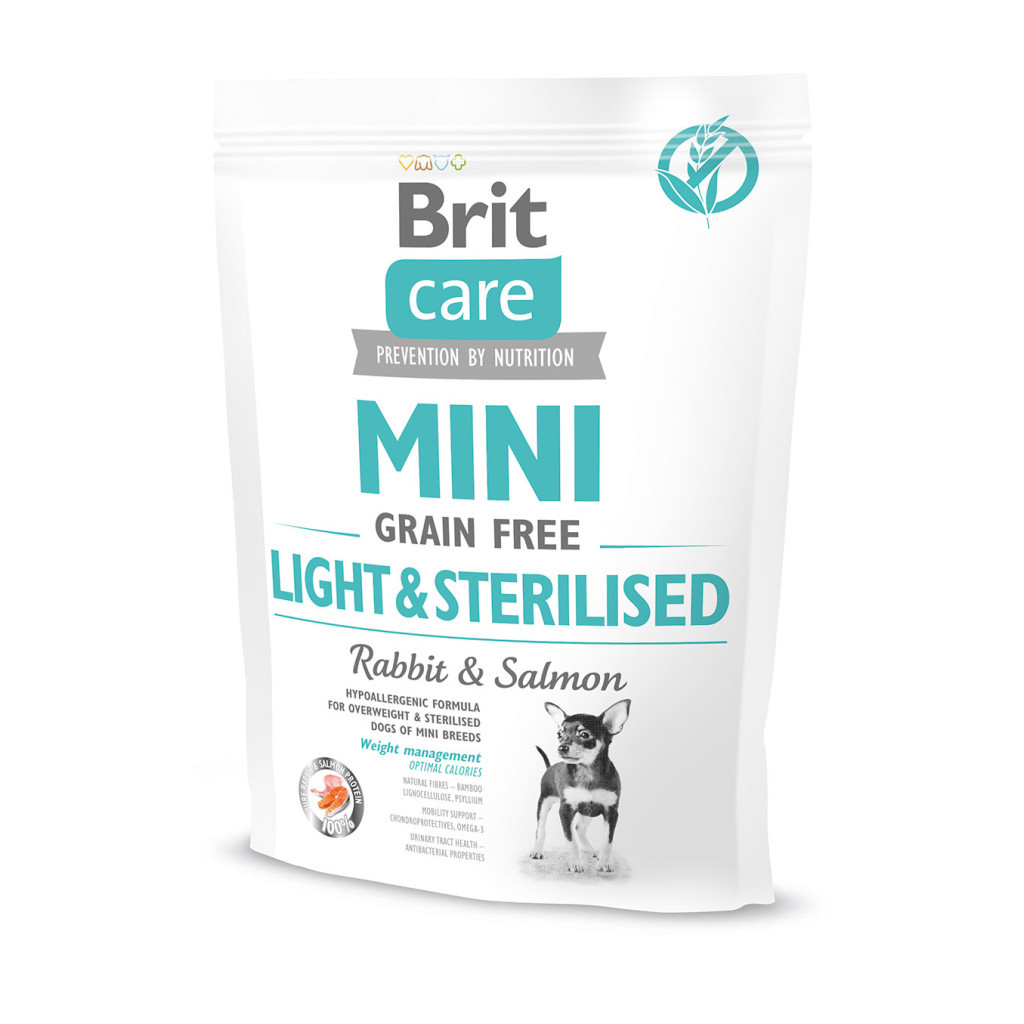 Сухий корм для собак Brit Care GF Mini Light & Sterilised 400 г (8595602521074) - зображення 1