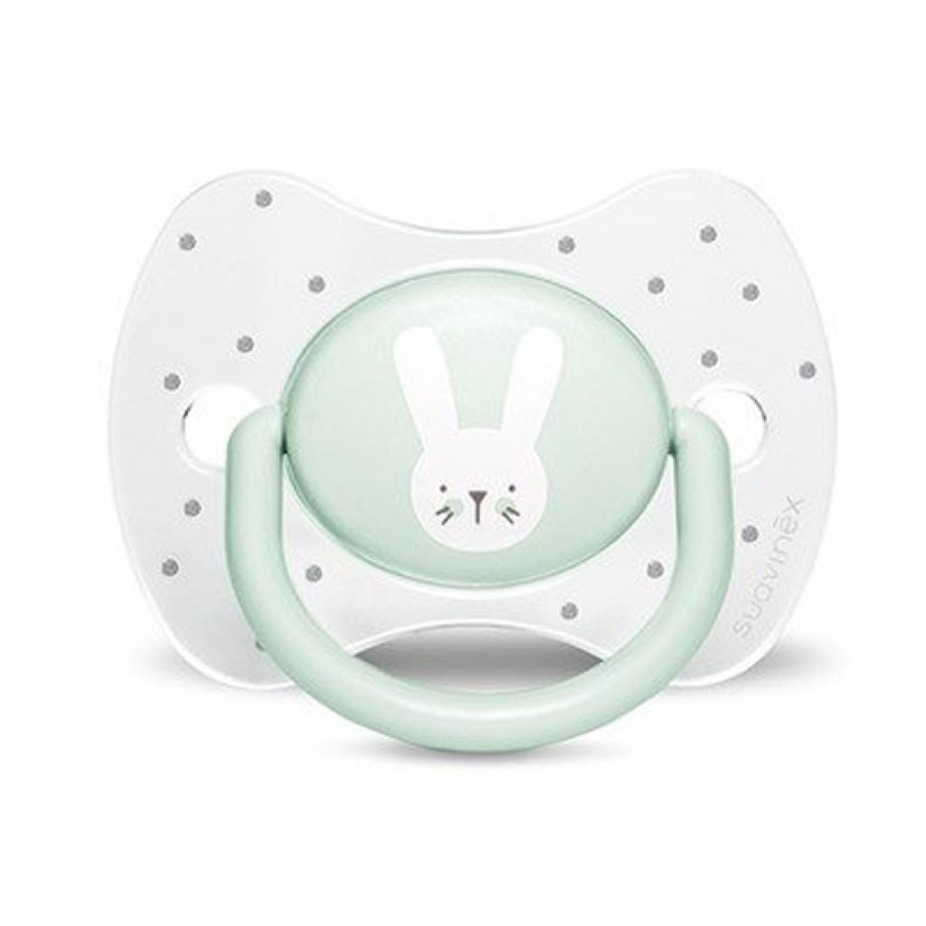 Пустушка Suavinex Hygge Затишні історії 18+ міс. ,бірюз. зайчик (306616) - зображення 1