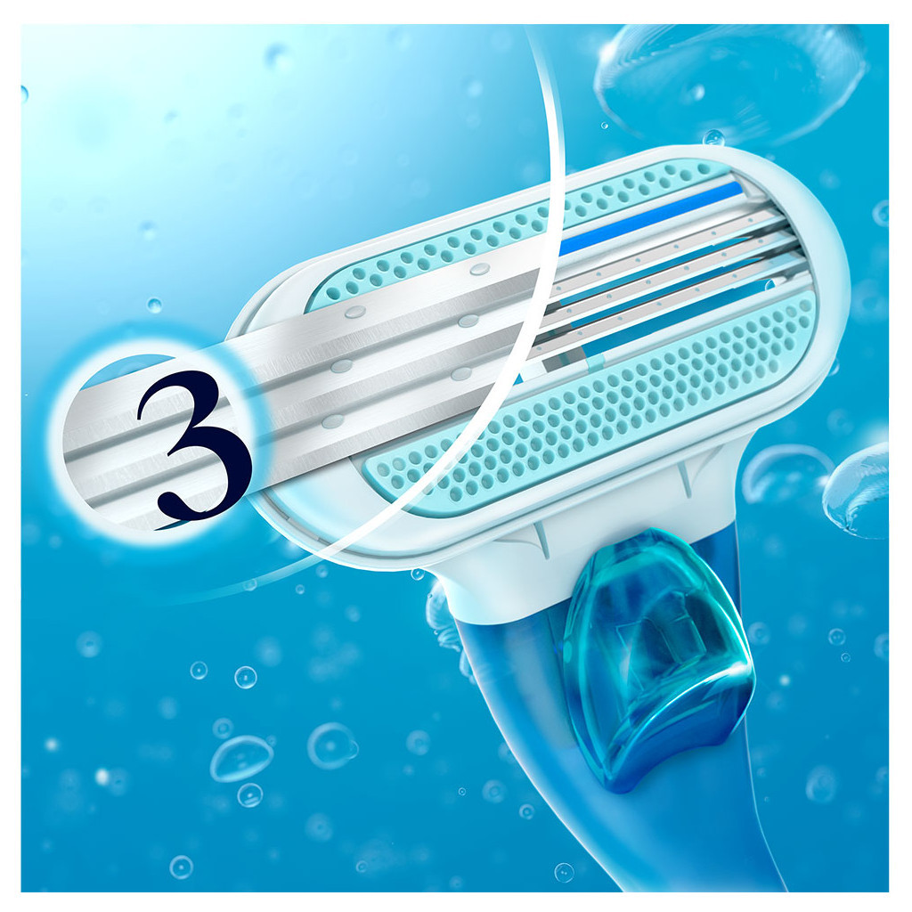 Бритва Gillette Venus Smooth станок + змінні картриджі 3 шт. (7702018469826) - изображение 2