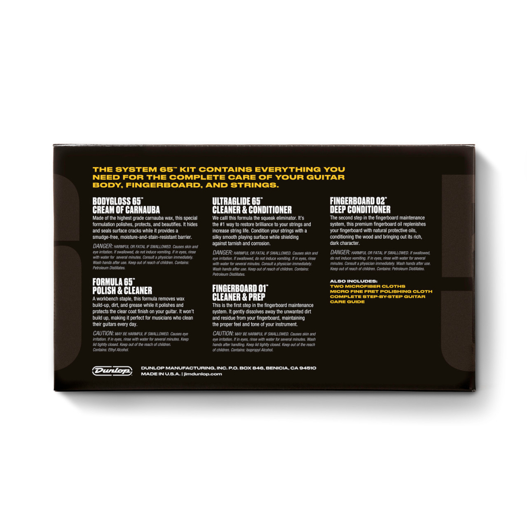 Засіб для догляду за гітарою Jim Dunlop System 65 Guitar Maintenance Kit (6500) - изображение 3