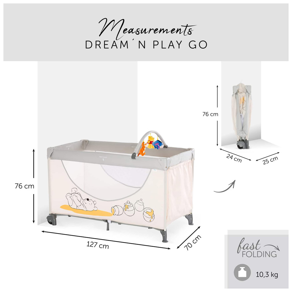 Дитячий манеж Hauck Dream N Play Go Pooh Cuddles (60131-0) - зображення 4