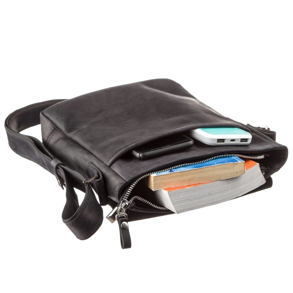 Сумка Shvigel Шкіряна Чорна (11171) - зображення 5