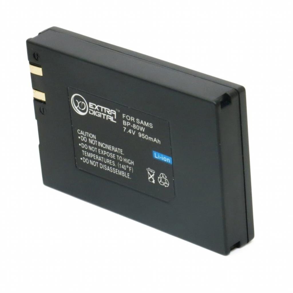 Акумулятор до фото/відео Extradigital Samsung IA-BP80W (BDS2612) - зображення 2