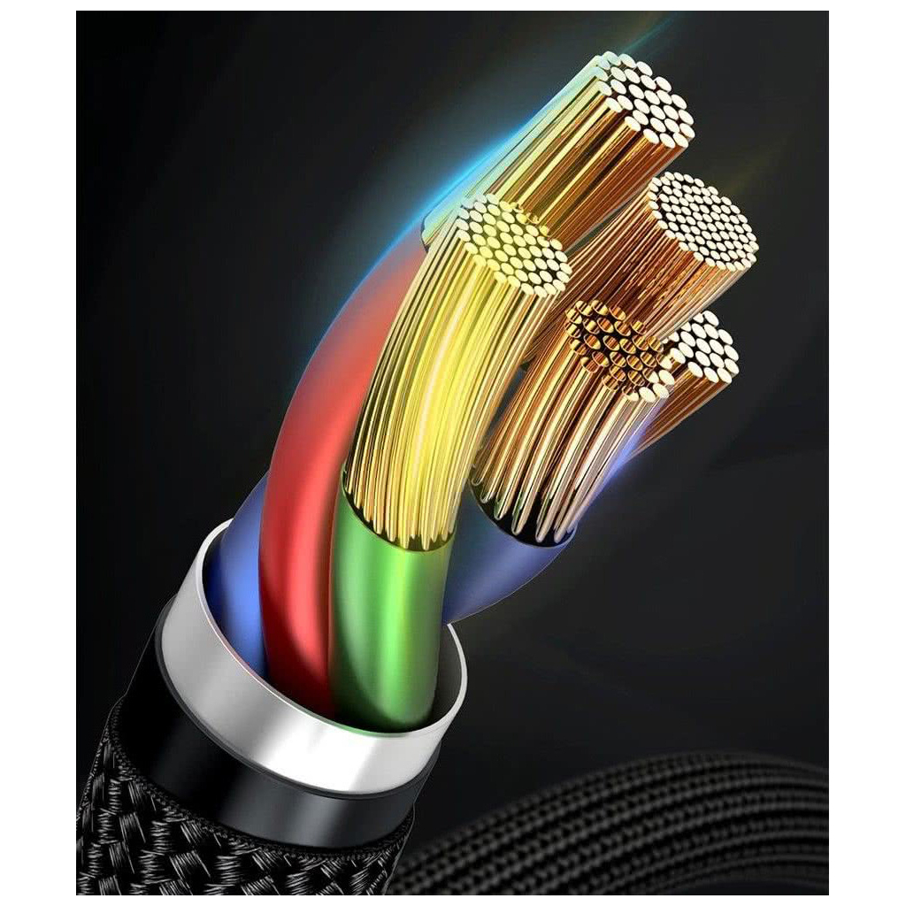 Дата кабель USB-C to Lightning 1.0m 18W 2.1A Cafule Black-Grey Baseus (CATLKLF-G1) - зображення 9