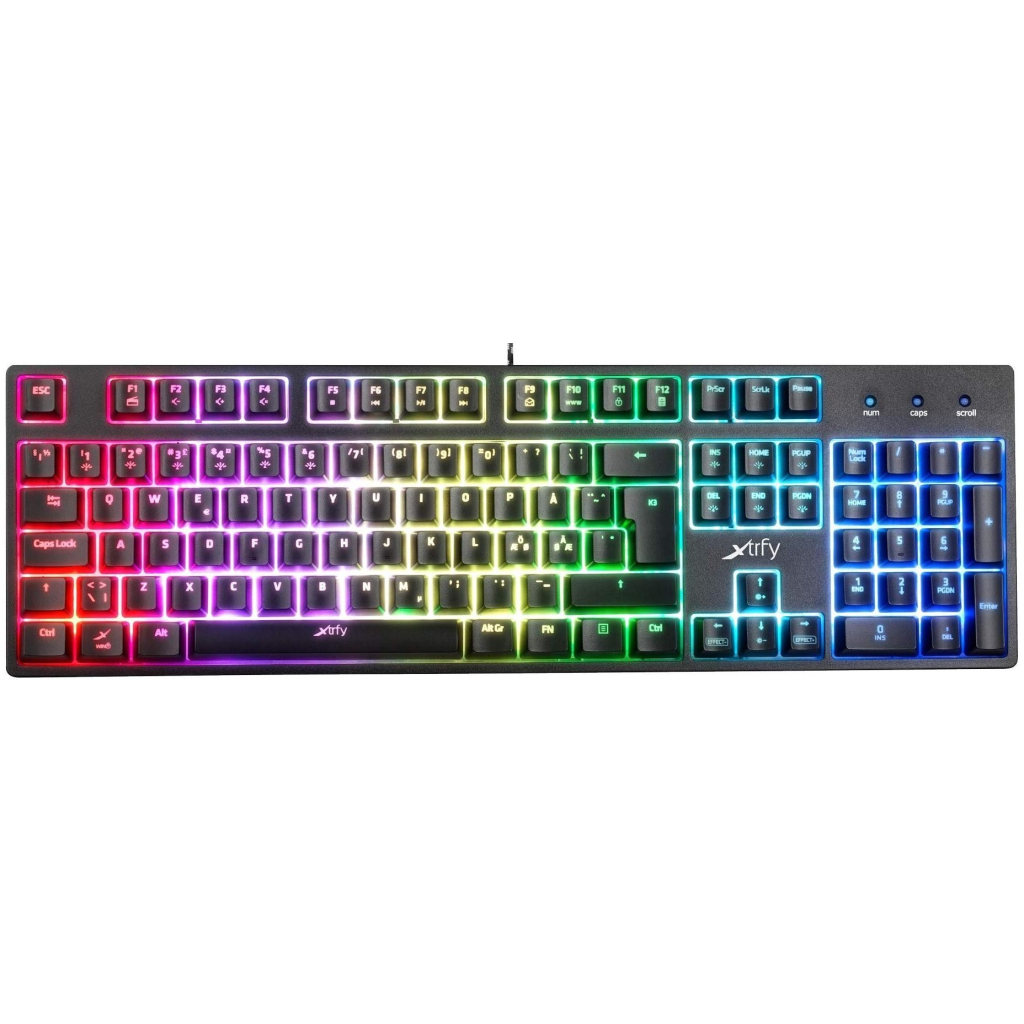 Клавіатура Xtrfy K3 Semi Mech RGB UA Black (XG-K3-RGB-UKR) - зображення 1
