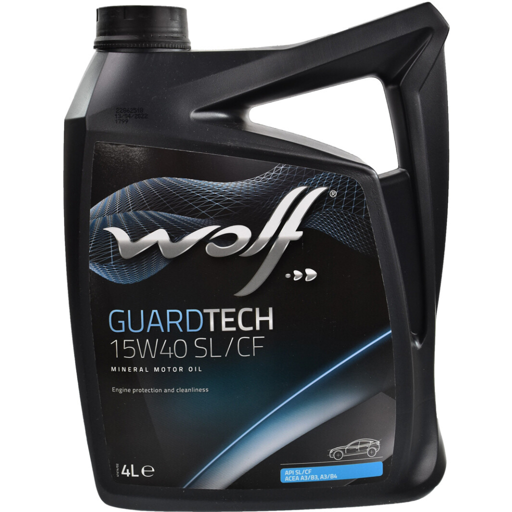 Моторна олива Wolf GUARDTECH 15W40 SL/CF 4л (8300219) - зображення 1