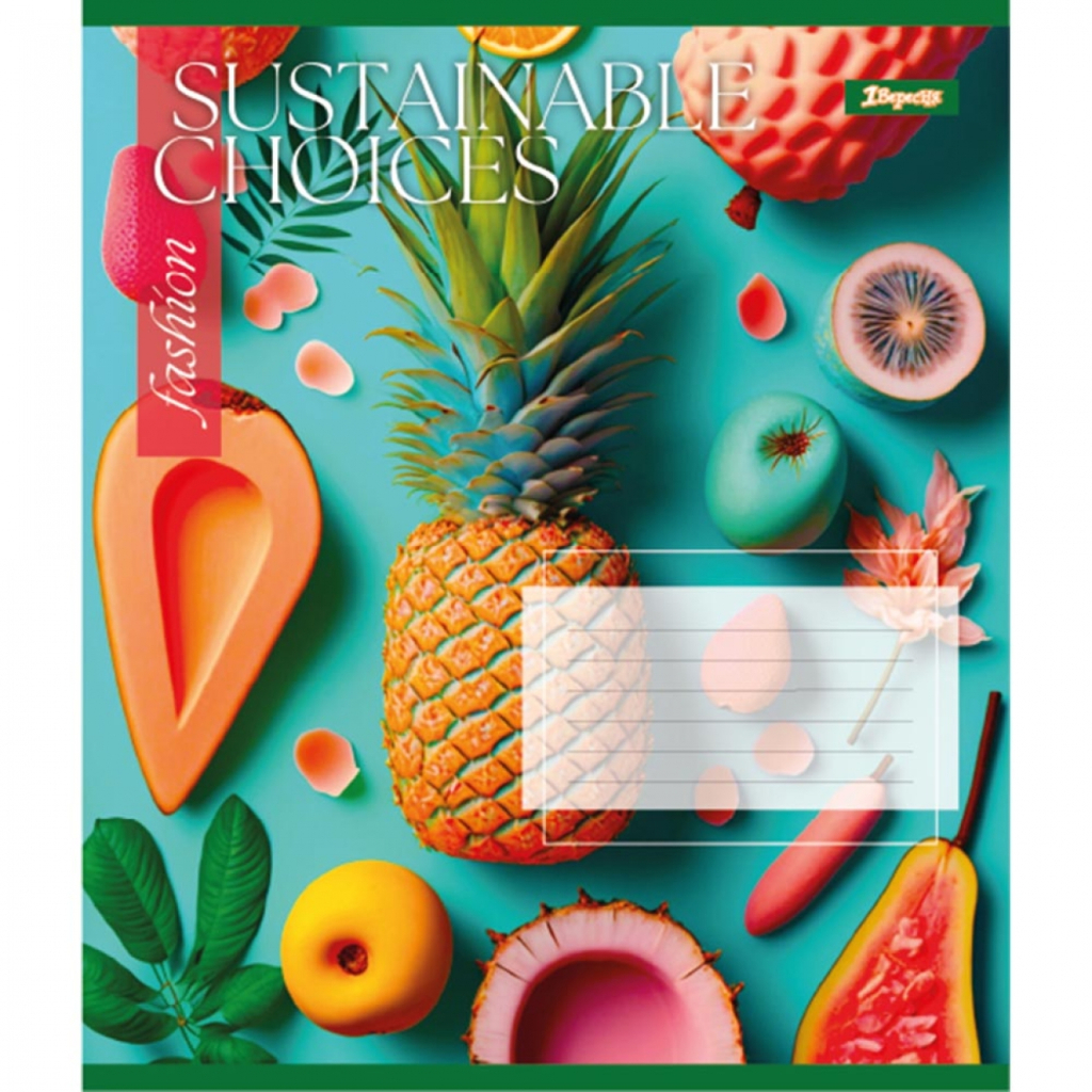 Зошит 1 вересня А5 Sustainable choices 36 аркушів, клітинка (766675) - зображення 5