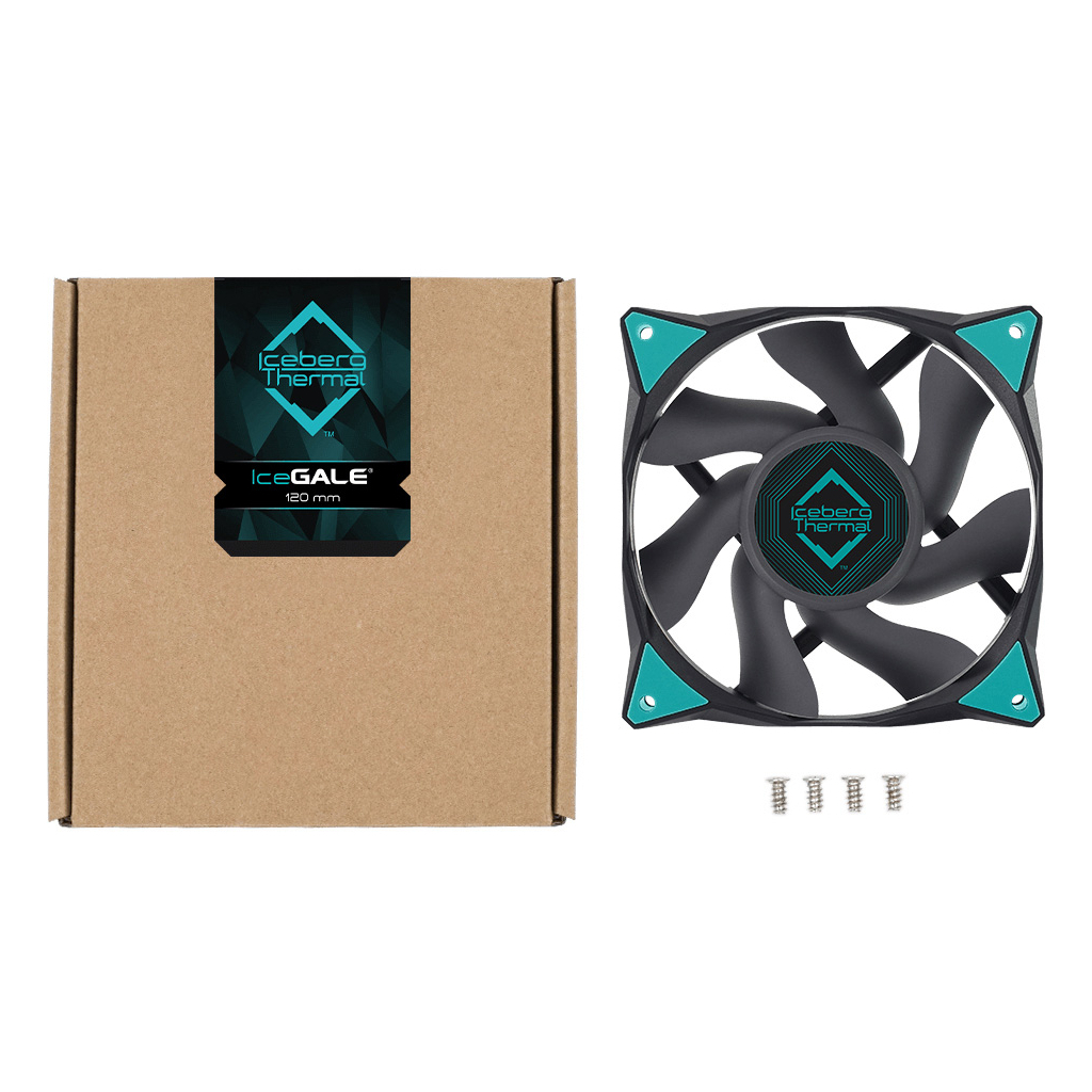 Кулер до корпусу Iceberg Group IceGALE 120mm Black (ICEGALE12-C0A) - зображення 5