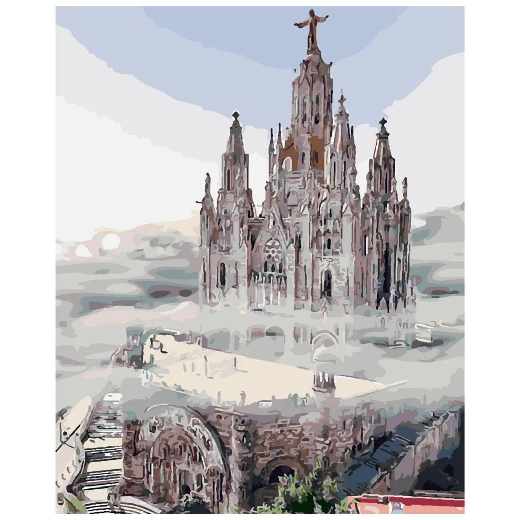 Картина по номерам Strateg Ріо-де-Жанейро за хмарами 40х50 см (SY6048) - зображення 1