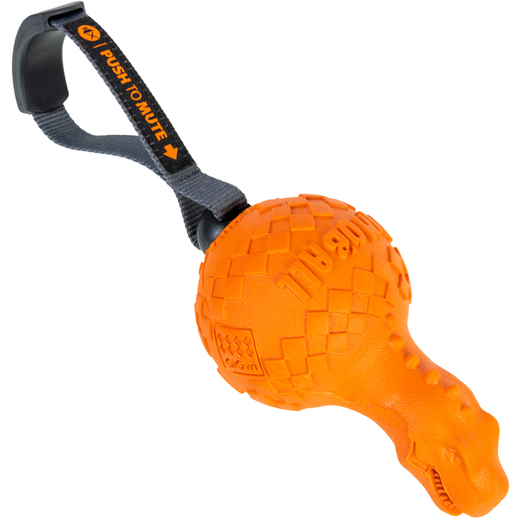 Іграшка для собак GiGwi Push to mute Дінобол Т-рекс 28 см (2327) - зображення 1