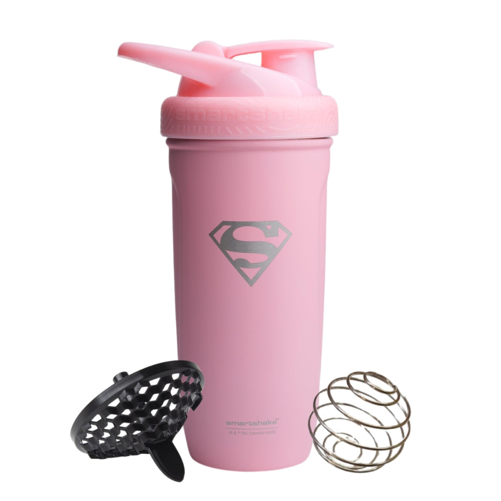 Шейкер спортивний SmartShake Reforce 900ml Supergirl Pink (11150801) - зображення 1