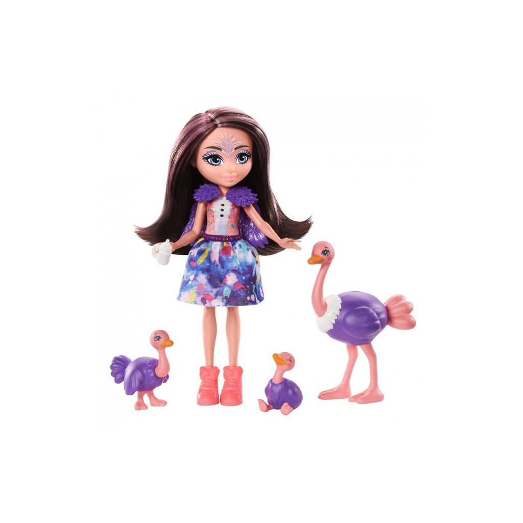 Лялька Enchantimals набір Родина Страуса Офелії (GTM32) - зображення 1