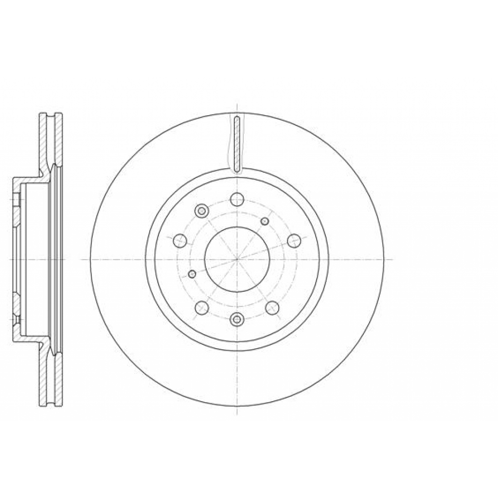 Гальмівний диск REMSA 61018.10 - зображення 1