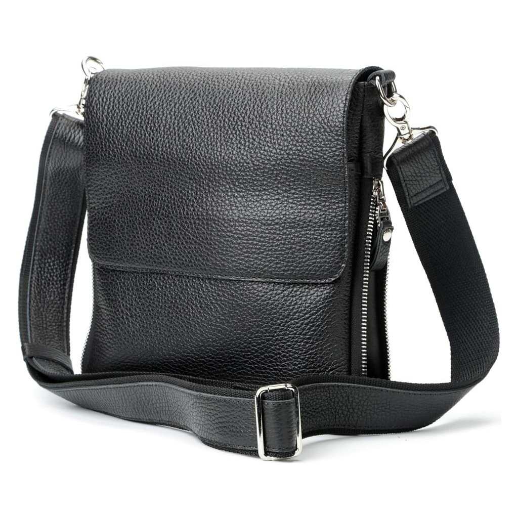 Сумка Shvigel Шкіряна Чорна (11016) - зображення 1