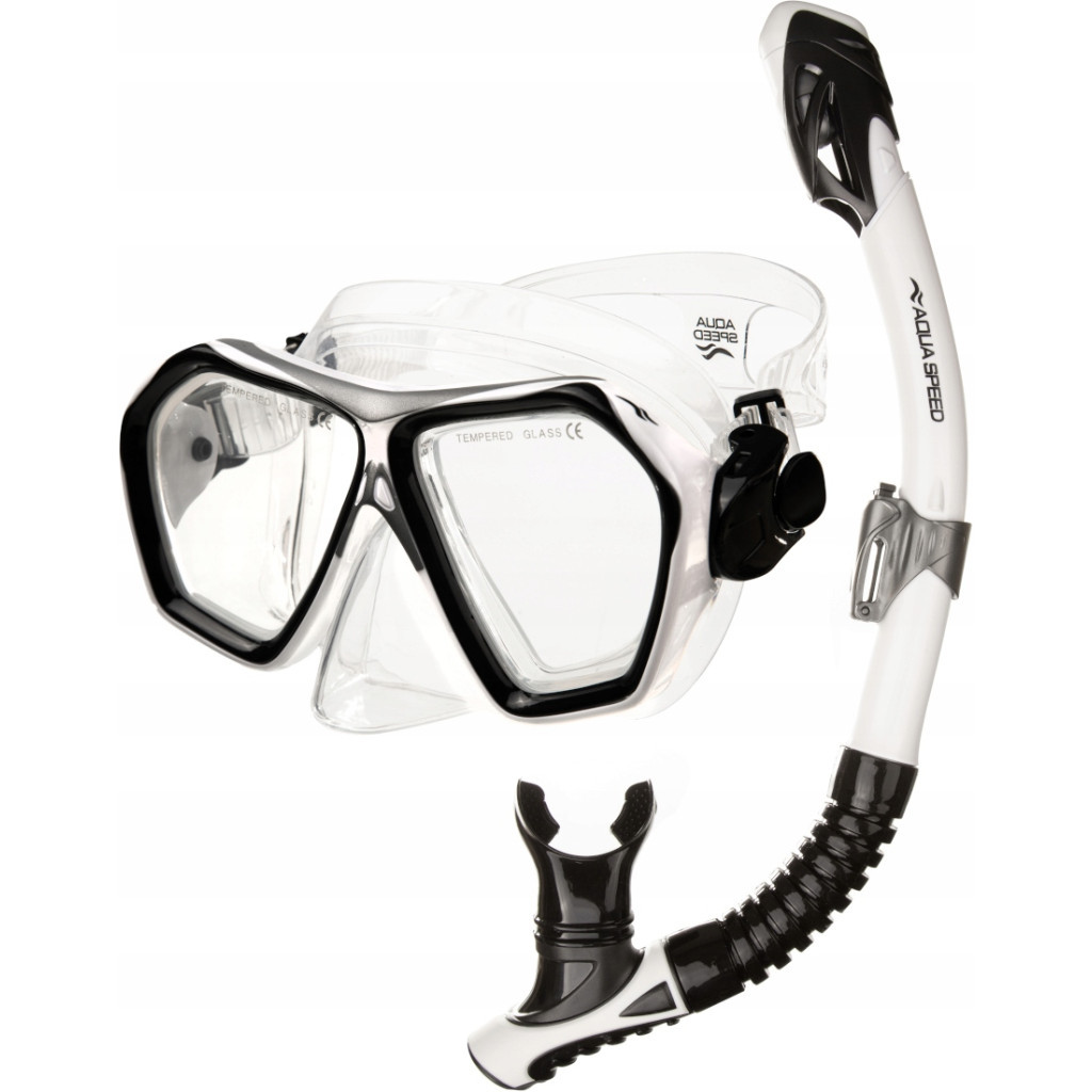 Набір для плавання Aqua Speed Blaze + Borneo 60317 618-05 чорний Уні OSFM (5905718603176) - зображення 1