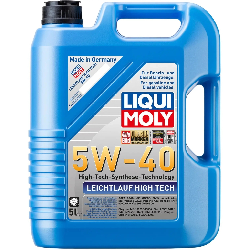 Моторна олива Liqui Moly LEICHTLAUF HIGH TECH 5W-40 5л (8029) - зображення 1