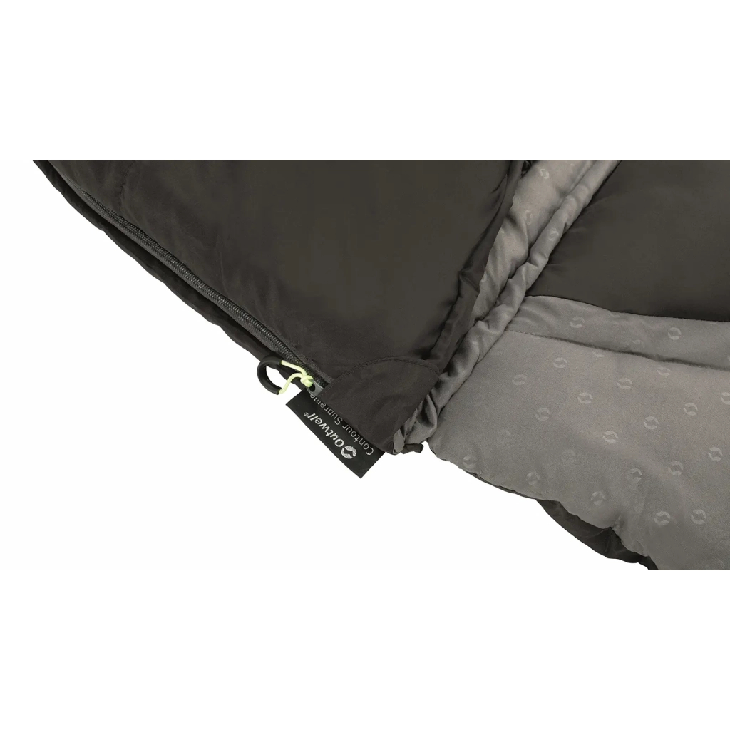 Спальний мішок Outwell Contour Reversible +2C Midnight Black Left (928748) - зображення 6