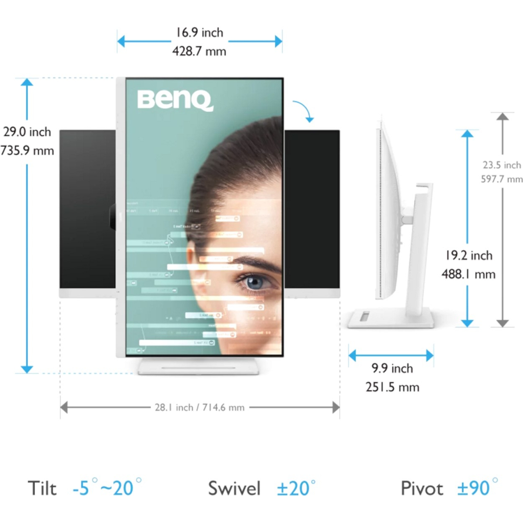 Монітор BenQ GW3290QT (9H.LLHLA.TBE) - зображення 8