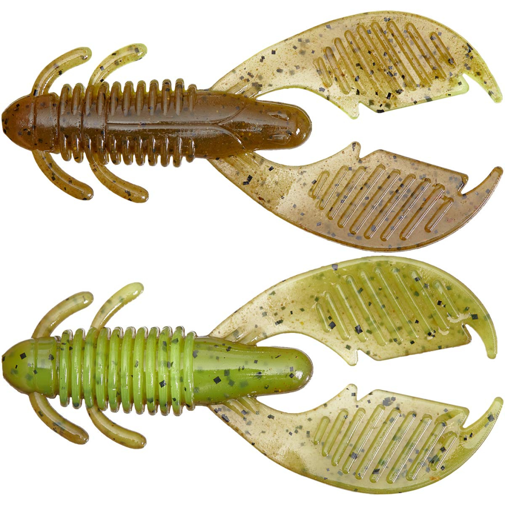 Силікон рибальський Reins AX Craw 3.5" B08 Green Pumpkin Chart Melon (6 шт/уп.) (1552.09.30) - зображення 1